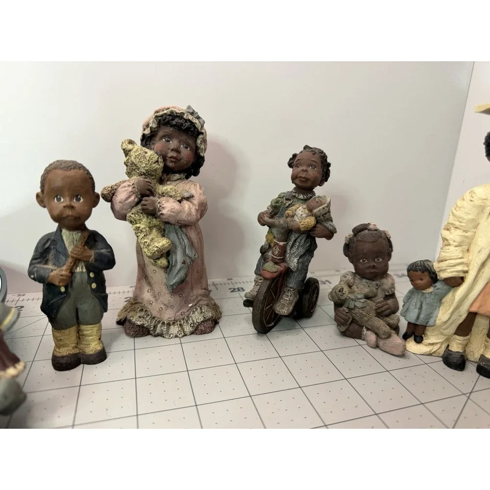 Lot of 8 Vintage Black Heritage Figurines - Sarah's Attic & Miss Martha Holcombe
